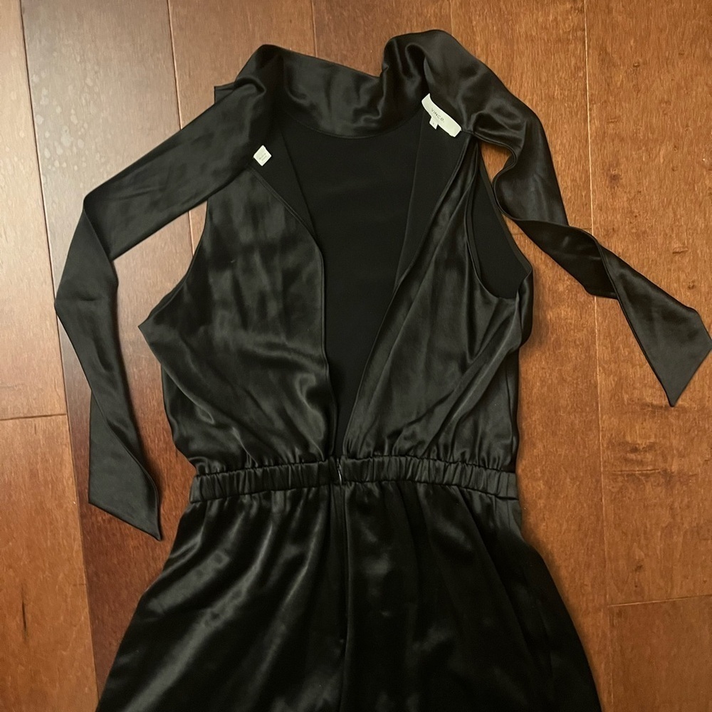 Vince Black Turtleneck Wide Leg Jumpsuit - Picture 6 of 11